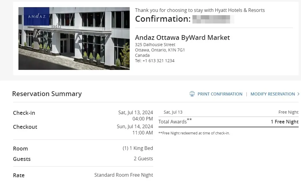 Andaz Ottawa ByWard Market hotel exterior with modern signage and glass facade on Dalhousie Street